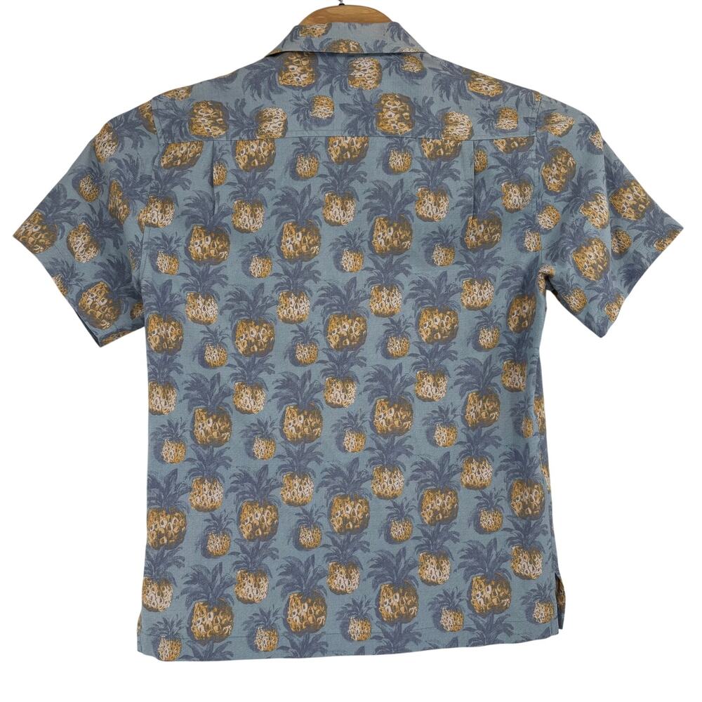 Tommy Bahama Small Blue Pineapple Pattern Silk Ha… - image 4